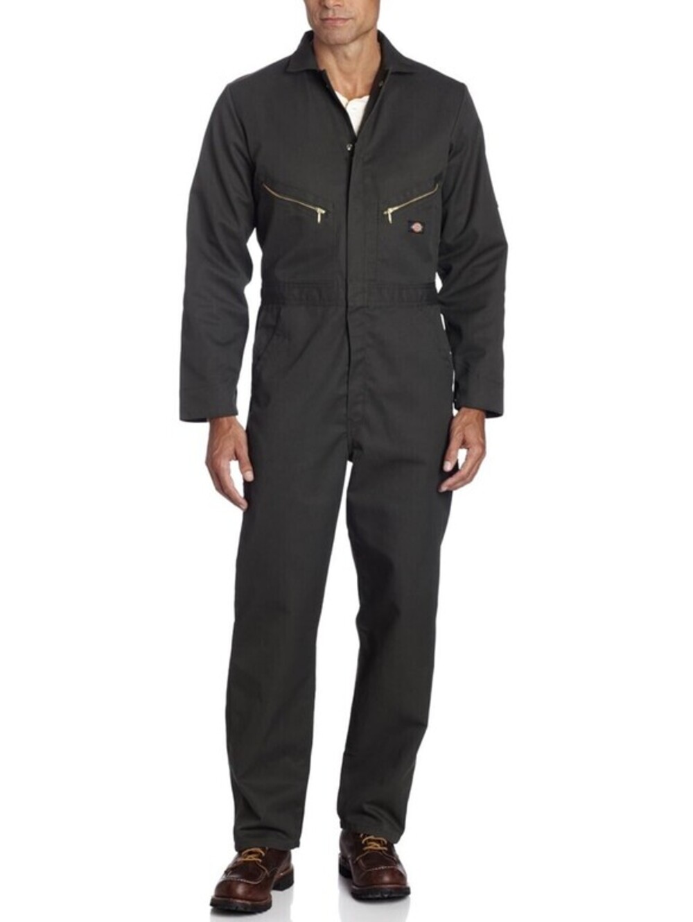 Dickies Deluxe Twill Coveralls Olive Green Long Sleeve Size Small Regular